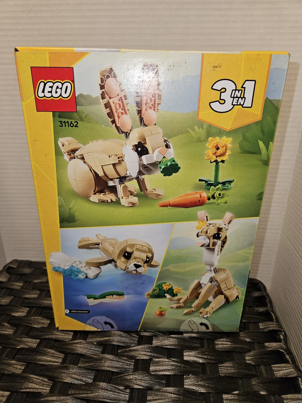 Lego Creator 3 in 1 31162 Cute Bunny Set - Tan, Pink, White, Orange